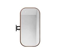 Espejo Rectangular de Esquina para baño, Espejo de tocador Colgante con Soporte Giratorio y Plegable, Adecuado para Maquillaje Diario, Cuidado de la Piel y Afeitado (Color-1, 60x100cm)