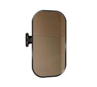 Espejo Rectangular de Esquina para baño, Espejo de tocador Colgante con Soporte Giratorio y Plegable, Ideal para Maquillaje Diario, Cuidado de la Piel y Afeitado (Negro, 50x90cm).