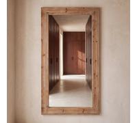 Espejo rectangular grande de madera de abeto, 120x200 cm