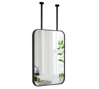 Espejo rectangular para colgar en el techo, espejo de baño flotante, espejo suspendido decorativo moderno para la entrada de la sala de estar, espejos de maquillaje de tocador montados en la pared(40c