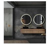 Espejo Redondo con Luz Oro Cepillado Paris de LedImex