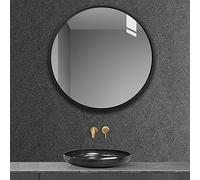 Espejo redondo, espejo de pared para sala de estar, 30 cm/40 cm/50 cm/60 cm/70 cm, espejo de baño de aluminio, HD/a prueba de explosiones, espejo decorativo para dormitorio, espejo de tocado