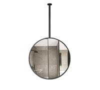 Espejo redondo para colgar en el techo, 27.6 pulgadas, flotante para baño y dormitorio, espejo de maquillaje decorativo para tocador, tocador, decoración elegante del hogar