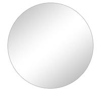 Espejo redondo sin marco de 40 cm, espejo de pared para baño, espejo decorativo de 50 cm, espejo de tocador de 60 cm, HD/a prueba de explosiones, para sala de estar, dormitorio, baño y entra