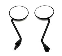 Espejo Retrovisor 1 Pair Universal Motorcycle Rounded Side Back View Mirror with Mount Clamp Motorbike E-Bike Scooter 10mm 8mm Rearview Espejos Laterales(M10-22mm Mount)