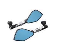 Espejo Retrovisor Aleación Aluminio 8" 10mm Motocicletas Para Suzuki Para GSR 600, 750, Para SV650, 400, Para V-Strom 650, 1050 Para Bandit 650 1250s(Plata)
