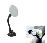 Espejo Retrovisor Coche Bebé Actualizada - 360° Giratorio, Gran Campo de Visión, espejo retrovisor sin marco con ventosa, Fácil de observar a tu bebé, negro, 1 Pcs