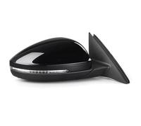 Espejo Retrovisor Coche Espejos Laterales Eléctricos Calefactables Plegables E Intermitentes Para VW Para Jetta MK7 2019-2020 (6 Cables)(Black Right)