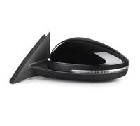 Espejo Retrovisor Coche Espejos Laterales Eléctricos Calefactables Plegables E Intermitentes Para VW Para Jetta MK7 2019-2020 (6 Cables)(Black Left)