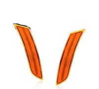 Espejo Retrovisor Coche Luz Señal Giro Lámpara 2 Carcasas Para Luces De Giro Y Marcador Lateral Parachoques Delantero Para Cadillac Para XTS 2013-2017. No Incluye Bombilla Ni Casquillo(Amber Lens)
