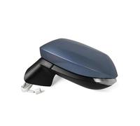 Espejo Retrovisor Completo Conjunto De Espejo Retrovisor Lateral De 6 Pines Para Toyota Para Corolla E21 E210 2019-2024 Color Negro Con Luz De Giro Accesorios Coche(Azul,Izquierda)