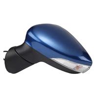 Espejo Retrovisor Completo Espejos Retrovisores Laterales Para Coche Para Ford Fiesta Sedán (2009-2017) Con Intermitentes (1 Unidad) Espejos Exteriores Auto(Blue-Left Side)