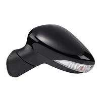 Espejo Retrovisor Completo Espejos Retrovisores Laterales Para Coche Para Ford Fiesta Sedán (2009-2017) Con Intermitentes (1 Unidad) Espejos Exteriores Auto(Black-Left Side)