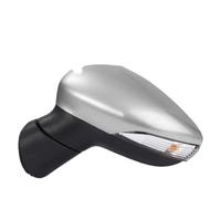 Espejo Retrovisor Completo Espejos Retrovisores Laterales Para Coche Para Ford Fiesta Sedán (2009-2017) Con Intermitentes (1 Unidad) Espejos Exteriores Auto(Silver-Left Side)
