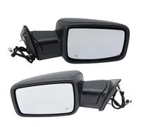 Espejo Retrovisor Completo Exterior Conjunto Espejos Laterales para Dodge para Ram 1500 2500 3500 2013-2018 Lámparas Duales Plegables Eléctricas Espejo Puerta Doble Inserción(1 par)