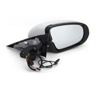 Espejo RETROVISOR Completo para Benz W205 2015-2020 Clase C C180 C260 C300 Luces de señal de Giro Plegables con calefacción de Espejo LED Side View Mirror(White R)