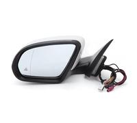 Espejo RETROVISOR Completo para Benz W205 2015-2020 Clase C C180 C260 C300 Luces de señal de Giro Plegables con calefacción de Espejo LED Side View Mirror(White L)