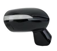 Espejo RETROVISOR Completo para Fit para Jazz 2005-2008 Lámpara Negra Brillante con luz de señal de Giro Espejo Lateral 5 Cables Side View Mirror(1pc Right)