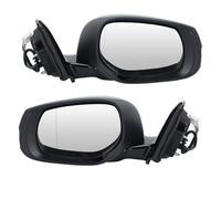 Espejo retrovisor completo para Infiniti Q50 2014-2021 negro brillante con luz intermitente, espejo de puerta lateral de 7 cables, espejo retrovisor de puerta completa (1 par) (1 par)