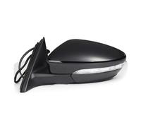 Espejo RETROVISOR Completo Para VW para Golf 7 MK7 2013-2017 Auto Power Plegable Calefactado Intermitente 6 9 13 Cables Espejo Lateral Asamblea Side View Mirror(9 Wires Black L A)