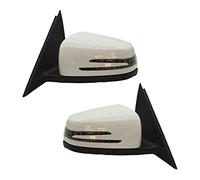 Espejo Retrovisor Completo Para W212 Para E250 Para E300 Para E350 Para E400 Para E550 Para E63 Para AMG 2010-2016 Conjunto Cubierta Espejo Retrovisor Lateral Coche(1Pair White)