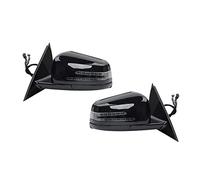 Espejo Retrovisor Completo Para W212 Para E250 Para E300 Para E350 Para E400 Para E550 Para E63 Para AMG 2010-2016 Conjunto Cubierta Espejo Retrovisor Lateral Coche(1Pair Black)