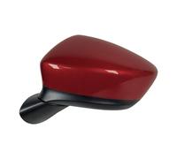 Espejo retrovisor completos Para Mazda CX-5 CX5 KE 2013 2014 8 cables con señal de giro LED montaje de espejo retrovisor Exterior de coche plegable eléctrico calentado(Passion Red Left)