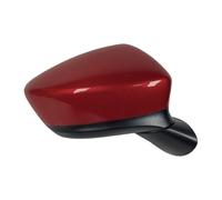 Espejo retrovisor completos Para Mazda CX-5 CX5 KE 2013 2014 8 cables con señal de giro LED montaje de espejo retrovisor Exterior de coche plegable eléctrico calentado(Passion Red Right)