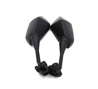 Espejo retrovisor con espaciado de tornillos ajustable for motocicletas deportivas carreras callejeras, apto for Honda CBR, for Kawasaki Ninja Espejos Moto(Black)