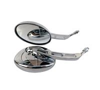 Espejo Retrovisor Cromado De 10mm Para Motocicleta Para Suzuki DL 650 Para V-Strom Para Intruder 800 SV650 SV1000 Para Bandit espejos laterales de motocicleta