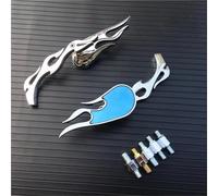 Espejo retrovisor Cromado Negro Llama Rebel 250 Shadow 600 750 VTX VT Espejos Laterales de Motocicleta(Carbon)