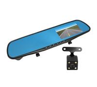 Espejo Retrovisor Dashcam, Cámara de Espejo Retrovisor Antivibración HD 1080P con Sensor G de 4,3 Pulgadas para Estacionamiento de Automóviles