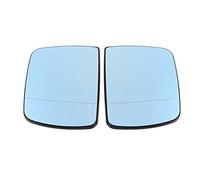 Espejo retrovisor de ala anti ciego de gran angular para autom¨®vil para X5 E53 1998-2006, 1 par de ala de puerta izquierda y derecha Espejo retrovisor de vidrio con calefacci¨®n azul
