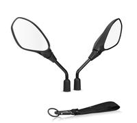 Espejo retrovisor de aluminio compatible con BMW R1250GS, R1200GS, F900R, G310GS, S1000R, R1250RS, F900XR, accesorios for motocicleta Espejos Moto(Black ABS)