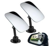 Espejo retrovisor de ángulo muerto para coche, gran angular, impermeable, ajustable a 360°, espejo retrovisor compacto de ABS, para camión, coche, SUV, estacionamiento