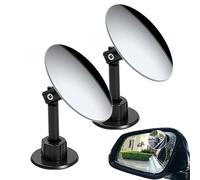 Espejo retrovisor de ángulo muerto para coche, gran angular, impermeable, ajustable a 360°, espejo retrovisor compacto de ABS, para camión, coche, SUV, estacionamiento