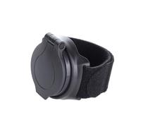 Espejo Retrovisor de Bicicleta Ajustable, Gran Angular, Negro | ABS y Vidrio, Correa para Muñeca Incluida, Uso en Carretera y Trayectos Urbanos, Compacto