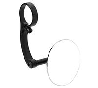 Espejo retrovisor de bicicleta Aleación de aluminio Ajustable Rotación de 360 grados Amplio campo de visión para entusiastas del ciclismo Accesorio de manillar Espejo de acero