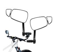 Espejo retrovisor de bicicleta | Gran angular, lente clara giratoria de 360° | Espejo retrovisor de bicicleta de carretera de aluminio,para exterior de carretera de carretera de moto de montaña