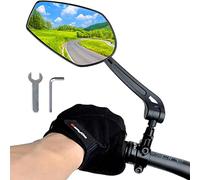 Espejo retrovisor de bicicleta rbrl, espejo retrovisor universal ajustable de 360° para manillar retrovisor giratorio para ciclistas de montaña (1 izquierda)