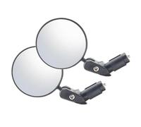 Espejo Retrovisor de Bicicleta Redondo 360° para Manillar Negro | Lente Hd, Instalación Herramienta, para Bici Urbana y Patinete Eléctrico, Superficie Pulida