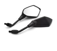 Espejo Retrovisor De Fibra Carbono Para Motocicleta, Espejos Retrovisores Cristal Blanco Para CR80R CR85R CRF150R CR125R CR250R CRF250R SL230(ABS Plastic Black)