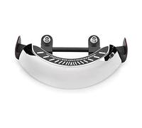 Espejo retrovisor de la motocicleta, Akozon Espejo retrovisor de la motocicleta Cromado 180 Montaje de parabrisas central ultra gran angular Universal