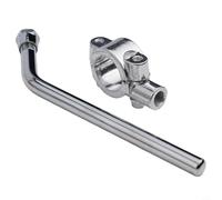 Espejo retrovisor de metal con cristal convexo inastillable, compatible con Cruiser y bicicletas, tamaño de 22,2 mm