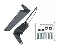 Espejo Retrovisor de Moto para Suzuki GZ 125 Marauder,Espejos Laterales Ajustables ala Viento con Rotación 360 Grados,ala Aerodinámica 2 en 1,A/Black