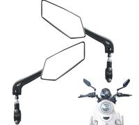 Espejo retrovisor de motocicleta | Ajustable y plegable - Equipo estable con amortiguador giratorio multiángulo para conducción en carretera y montaña