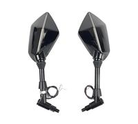 Espejo retrovisor de motocicleta Compatible Con Bmw R1200gs R1200GS R1200RT Universal 10mm Luz De Motocicleta Espejo Retrovisor Espejos Retrovisores Carcasa Lateral(10mm Black)