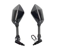 Espejo retrovisor de motocicleta Compatible Con Bmw R1200gs R1200GS R1200RT Universal 10mm Luz De Motocicleta Espejo Retrovisor Espejos Retrovisores Carcasa Lateral(10mm Carbon)