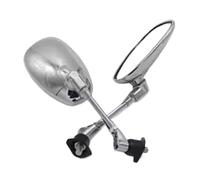 Espejo retrovisor de motocicleta Compatible Con Yam&aha XVS950 XVS1100 XVS1300 XVS125 XVS250 XVS400 XVS650 XV950 XV1600 XV1700 XVZ1300 Piezas De Espejo Retrovisor Lateral(Silver)
