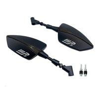 Espejo retrovisor de motocicleta Espejo Retrovisor Ajustable Motocicleta Espejos Retrovisores Izquierdo Y Derecho Para PIAGGIO MP3 125 250 300 400 500(MP3-Black 6)